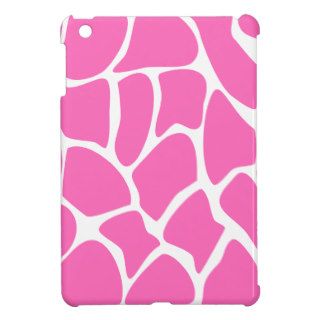 Giraffe Print Pattern in Bright Pink. iPad Mini Cases