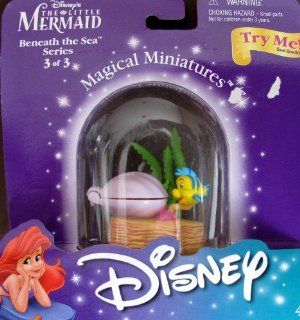 Disney LITTLE MERMAID Magical Miniatures FLOUNDER & SEBASTIAN Figure BENEATH THE SEA Series 3 of 3 (2000) Toys & Games