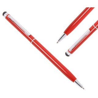 iTALKonline Red IDUO Captive Touch Tip Stylus Pen with Rubber Tip with Roller Ball Pen for Apple iPad 2, iPad 3 "The New iPad Retina Display" iPad2 16gb, 32gb, 64gb (Wi Fi + 3G) Cell Phones & Accessories