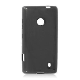 For T Mobile Nokia Lumia 521 Windows Phone 8 Soft TPU SKIN Case Black 