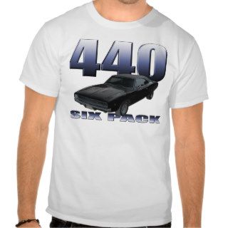 1968 dodge charger rt 440 six pack t shirt