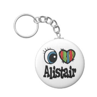 I Heart (Love) Alistair Key Chain