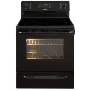 Frigidaire 30 in. 5.3 cu. ft. Electric Range with Self Cleaning Oven in Black FFEF3018LB