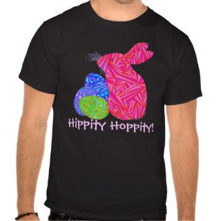 Pink Easter Bunny Funny Hippity Hoppity T Shirt