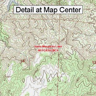 USGS Topographic Quadrangle Map   Santa Margarita Lake, California (Folded/Waterproof)  Outdoor Recreation Topographic Maps  Sports & Outdoors