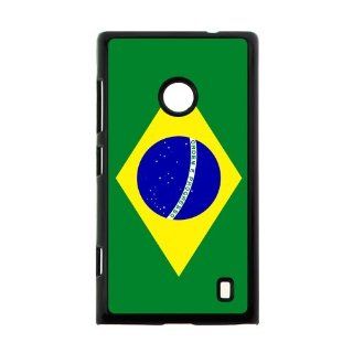 Charming Character Brazil Brazilian Flag Nokia Lumia 522 Case Cover Generic Cell Phones & Accessories