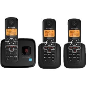 Motorola DECT. 6.0 Digital Cordless Phone with 3 Handsets and Answering System MOTO L703M