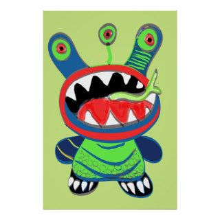 Cute Little Monster, Snap Dragon Poster