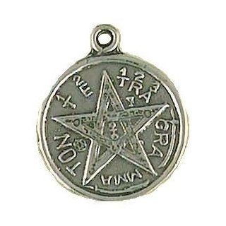 Pentacle Wiccan Pewter Pendant Jewelry