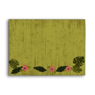 Tropical Hibiscus Envelope