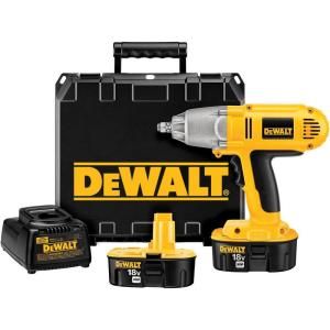 DEWALT 18 Volt XRP Ni Cad Cordless Impact Wrench Kit with Hog Ring Anvil DW059HK 2