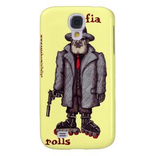 Mafia hitman on rollerblades graphic iphone case samsung galaxy s4 case