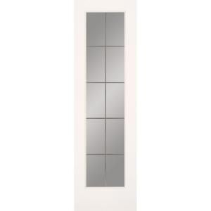 Feather River Doors 10 Lite Illusions Smooth 1 Lite Primed MDF Interior Door Slab PN15012068G605