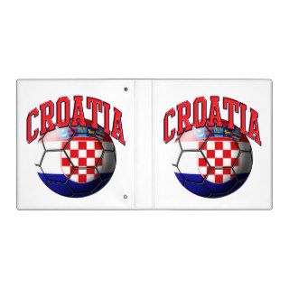 Soccer Ball Croatian Flag Binder