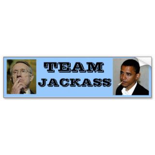 Democrat Team Jackass Bumper Stickers