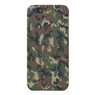 Woodland Camouflage Military Background Case For iPhone 5