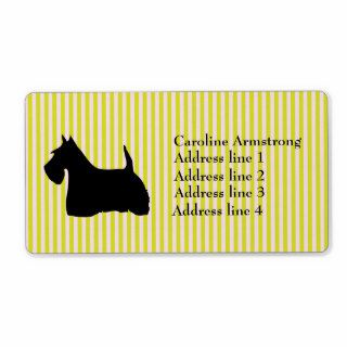 Scottish Terrier  personalized address labels