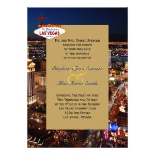 Fabulous Las Vegas Wedding Invitation