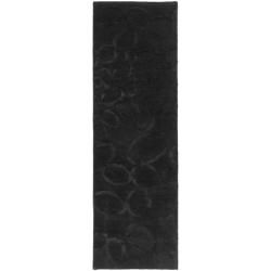 Handmade Soho Loops Black New Zealand Wool Runenr (2'6 x 10') Safavieh Runner Rugs