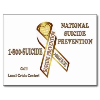 Prevent Suicide POSTER Postcard