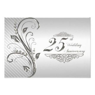 25th Wedding Anniversary RSVP Invites