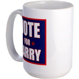  Vote for Larry Large Mug Large Mug   Standard Kitchen & Dining