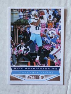2013 Score #210 Nate Washington Trading Card in a Protective Case   Tennessee Titans Sports Collectibles
