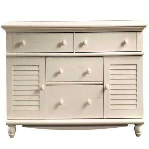 Harbor View Collection Antiqued White 4 Drawer with 2 Door Dresser 158016