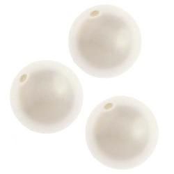 Beadaholique White Crystal 5810 8mm Round Faux Pearl Beads (Pack of 50) Beadaholique Loose Beads & Stones