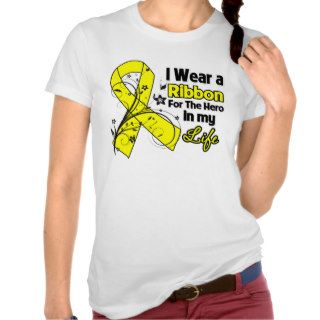 Osteosarcoma Ribbon Hero in My Life T Shirts