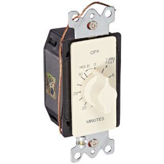NSI Industries A530MH A Series Springwound Auto Off In Wall Time Switch with Hold, 30 Minute Timer Length, Ivory Twist Timer Switch