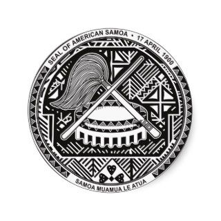 Seal of American Samoa Round Sticker