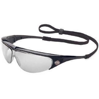 Harley Davidson Safety Glasses HD401, Black Frame, Mirror 50 Lens, 1 Pair