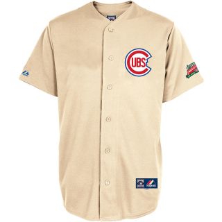 MAJESTIC ATHLETIC Mens Chicago Cubs Vintage 1953 Sunday Replica Home Jersey  