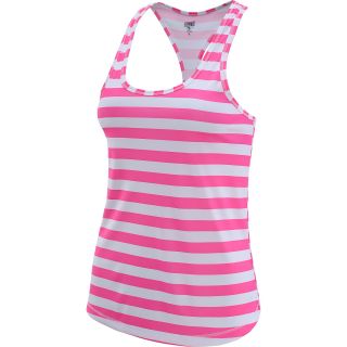 SOFFE Juniors Performance Racerback Tank   Size Small, Pink/white