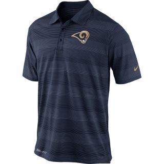 NIKE Mens St. Louis Rams Football Pre Season Polo Shirt   Size Small, College