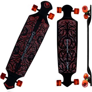 Kahuna Creations Drop Deck Longboard Skateboard, Black (KL0021 BKC)