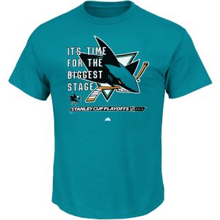 MAJESTIC ATHLETIC Mens San Jose Sharks Stanley Cup Playoffs 2013 Its Time