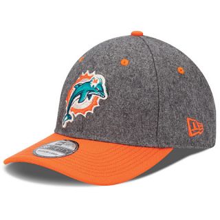 NEW ERA Mens Miami Dolphins 39THIRTY Meltop Stretch Fit Cap   Size M/l,