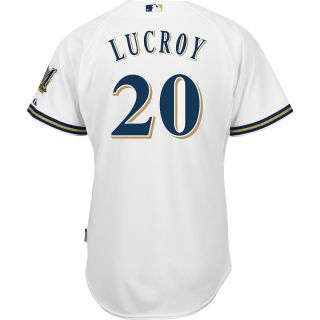 Majestic Athletic Milwaukee Brewers Jonathan Lucroy Authentic Home Cool Base