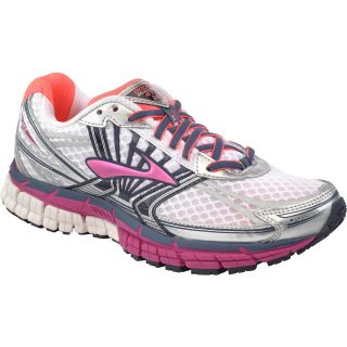 BROOKS Womens Adrenaline GTS 14 Running Shoes   Size 7b, White/fuschia