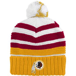 NFL Team Apparel Youth Washington Redskins Cuffed Pom Knit Girls Hat   Size