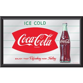 Trademark Global Coca Cola Vintage Mirror   Horizontal Stripes/Refreshing