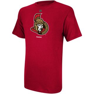 REEBOK Mens Ottawa Senators Primary Logo Short Sleeve T Shirt   Size Small,