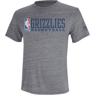 adidas Mens Memphis Grizzlies Original Tri Blend Practice Shot Short Sleeve T 