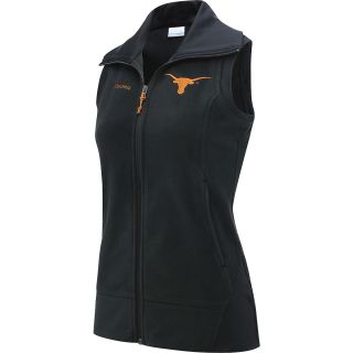 COLUMBIA Womens Texas Longhorns Give and Go Full Zip Fleece Vest   Size
