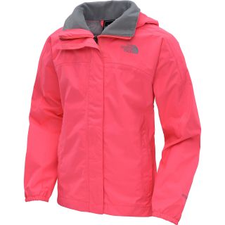 THE NORTH FACE Girls Resolve Reflective Rain Jacket   Size Xl, Sugary Pink