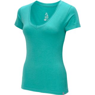 ALPINE DESIGN Womens V Neck Short Sleeve T Shirt   Size Medium, Sunkist Coral