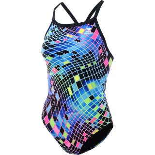 TYR Womens Disco Inferno Diamondfit Swimsuit   Size 34, Rainbow
