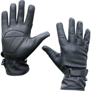 Fuel Helmets Full Cuff Leather Glove   Size Medium/large, Black (SH FC5701)